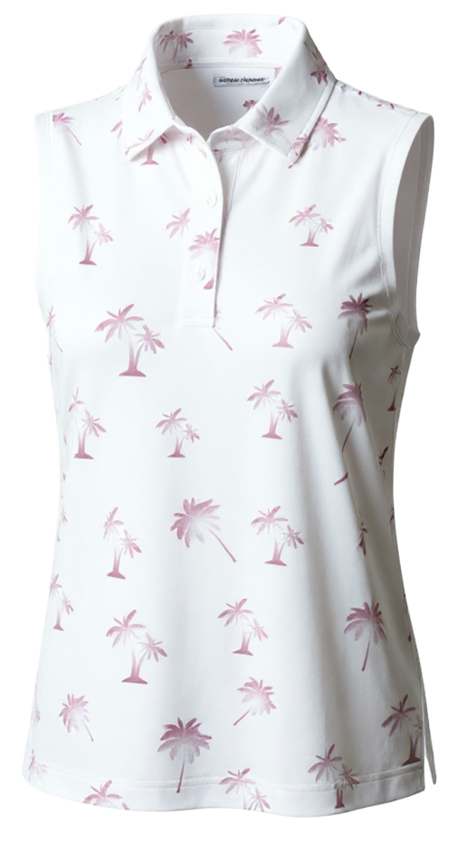 Rose Palms Ladies Sleeveless Polo